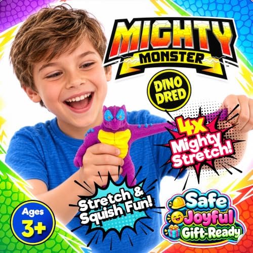 JA-RU Mighty Monster Squish Stretchy Figures, 3-Pk (1 of Each), 3+