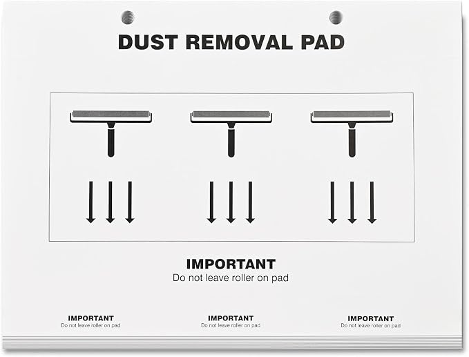 NEWISHTOOL Cleanroom Dust Removal Pad Sticky Paper, Self-Sticky Paper Sheet Adhesive Dust Collection Clean Pad for Cleaning Dust/Dirt/Lint, Sponge/Silicone/Anti-Static Roller Cleaning Mats (2)