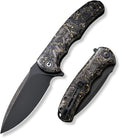 CIVIVI Praxis Full-size Folding Pocket Knife, 3.75" Blade C803J | Smooth Action, Comfortable Grip, Liner Lock, Deep Carry Reversible Clip for EDC