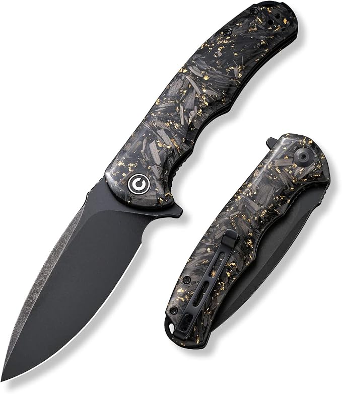 CIVIVI Praxis Full-size Folding Pocket Knife, 3.75" Blade C803J | Smooth Action, Comfortable Grip, Liner Lock, Deep Carry Reversible Clip for EDC