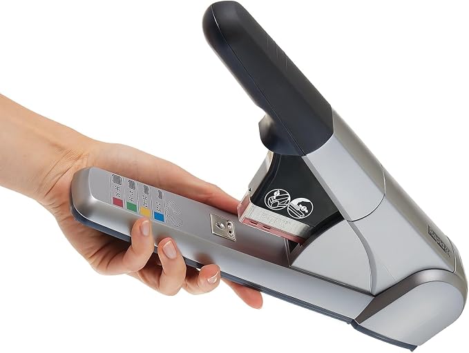 Rapid 02892 Heavy Duty Cartridge Stapler, 80 Sheet Capacity, Silver