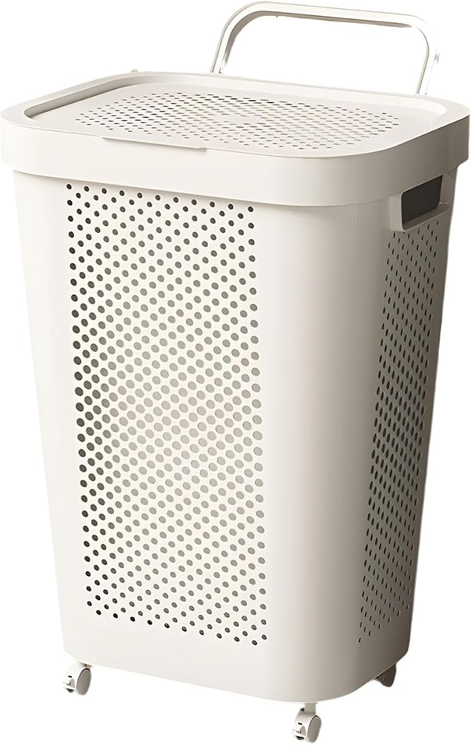 Permanent Polystyrene Storage Basket for Laundry Ventilated for Breathability Large Size Direct Current Neat Modern Aesthetic Ventilated Basket