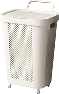 Permanent Polystyrene Storage Basket for Laundry Ventilated for Breathability Large Size Direct Current Neat Modern Aesthetic Ventilated Basket