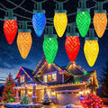 C9 Christmas Lights Outdoor, 114FT 150 LED C9 String Lights, Multicolor