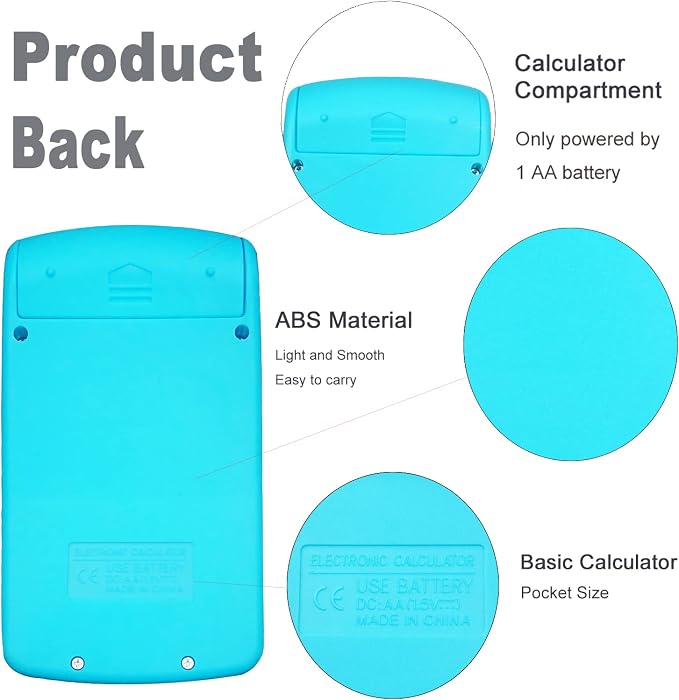 Mini Calculator, Small Calculator (B, Set of 30) | 8 Digit Dual Power Portable Pocket Size Desktop Handheld for Classroom Desktop Home