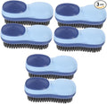 Healeved 6pcs Double-Sided Laundry Scrub Brush for Clothes and Shoes Cleaning Soft Bristle Multi-Functional Tool for Home Office Kitchen and Bathroom Use Iceberg
