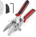 GARTOL Ratchet Miter Shears 22.5°–135° Adjustable; Precision Angle Cutter with Spare SK5 Blade for Quarter Round, Shoe Molding, PVC, MDF & Soft Wood; Labor-Saving Trim Tool with Safety Lock