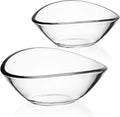 Mikasa Alister Lead Free Crystal Decorative Set of 2 Bowls, 10.75 inch, 8.25 inch
