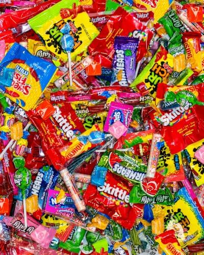 Bulk Candy Variety Pack 5 lb 250 Ct, Individually Wrapped Fun Size Candy