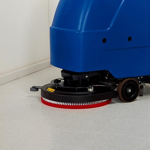 3M Buffer Floor Pad 5100, Red, 20", 5/Case | Removes Soil, Scratches, Scuff Marks, and Black Shoe Heel Marks
