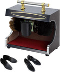 Shoe Polisher Machine, Automatic Shoe Shine Machine Induction Soft | Durable composite board and steel build for commercial use. Features soft polish and hard dust brushes for gentle, effec