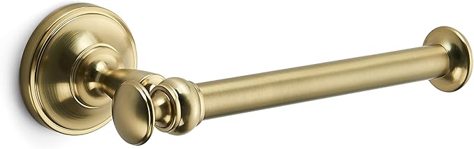 khtumeware Toilet Paper Holder Champagne Bronze Tissue Roll Holder for Bathroom Organization and Storage Single Post Toilet Tissue Holder Wall Bathroom Accessories (1-Pack)