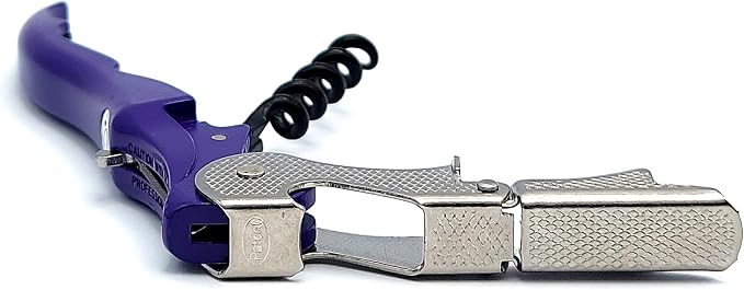 Pulltap's Genuine Slider Boss 150 Waiter's Corkscrew – Double-Hinged Wine Key with Sliding Foil Cutter – Patented Design – Made in Spain – Violeta (Violet)