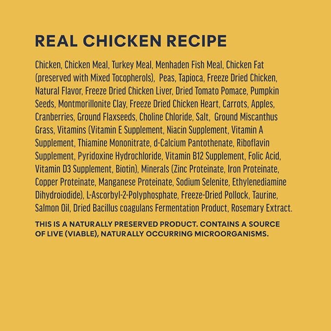 Instinct RawBoost, Dry Cat Food + Freeze Dried, Real Chicken, 10 lb Bag | High-protein kibble with FreshDried raw bites, grain-free, cage-free chicken recipe, minimally processed, complete nutrition