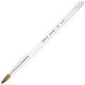 PANA Pure Kolinsky Hair Nail Brush - Round Clear Acrylic Handle (Size 10) - Nail Brush for Nail Application, Nail Extension, Manicure Pedicure Salon Beginner and Professional
