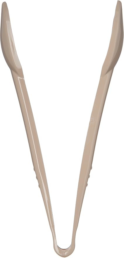 Carlisle FoodService Products 460906 Carly Salad Tong, 9" Salad Tong, Beige, 1 Pack