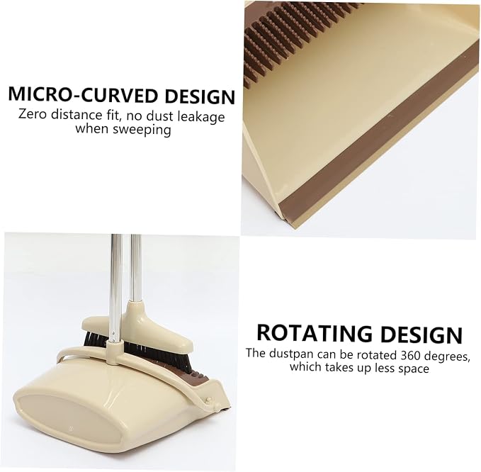Didiseaon 1set Indoor Broom Dustpan Set Broom Sweeper Dust Pan and Cedar Dustpan Set Home Cleaning Tool
