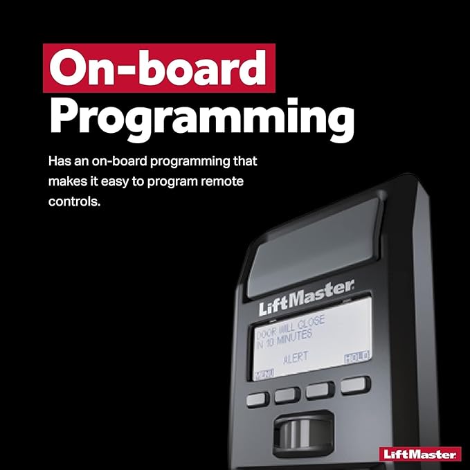 LiftMaster 880LM Motion - Only Works with LiftMaster Security+ 2.0 Garage Door Openers - Detecting Control Panel - Features Menu-Driven Panel and Timer-to-Close