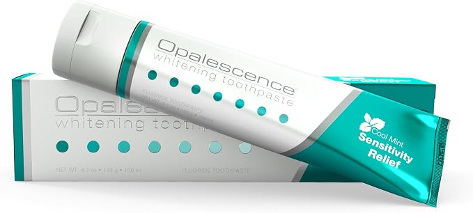 Opalescence Whitening Toothpaste for Sensitive Teeth, Mint (1 Pack) 5167-1 | 4.7 oz Toothpaste With 5% Potassium Nitrate and Fluoride to Help Relieve Sensitivity, Strengthen Enamel, and Remove Stains