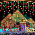 Red and Green Christmas Lights 33ft 400 LED Icicle Lights for Outside House