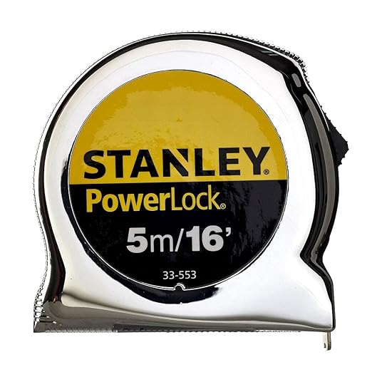 Stanley 0-33-553 Micro Powerlock Tape, 5m Length x 19mm Width
