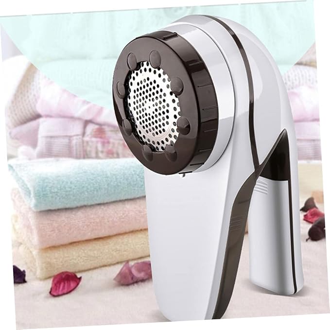 Rechargeable Electric Lint Remover for Garments and Fabrics 1400 mAh | Portable Fuzz Remover, Ergonomic ABS Body, White Finish, Battery Included, DIY Supplies Use