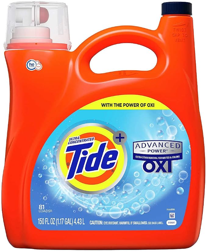 Ultra Concentrated New Tide Advanced Power Plus Bleach Alternative Liquid Laundry Detergent 4.43 L/150 Fl. Oz - 81 Loads