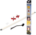 Gardus SootEater Pellet Stove Cleaning Kit - Complete Rotary Pellet Stove Vent Kit with Flexible rods, Propeller Pipe Brushes, & Flue Fire Prevention.