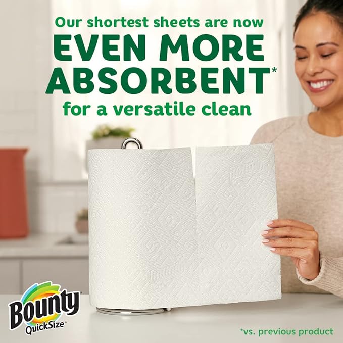Magic Erasers from Mr. Clean Professional, Bulk Multi Surface Scrubbers (Case of 30) + Bounty Quick-Size Paper Towels, 16 Family Rolls Combo Pack