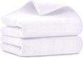 UNIMADE Salon Towels 2 Pack, Super Soft Microfiber Hand Towel | Highly Absorbent Hair-Drying Cloth for Gym, Bath, Spa Use and Home Beauty Care - White (16x29 inch)