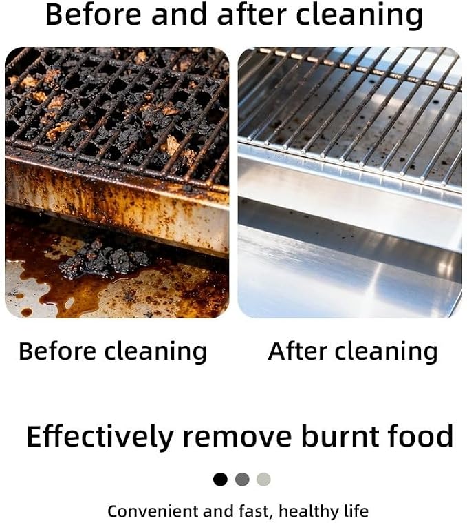 Cordless Electric Grill Cleaner with 2 Interchangeable Brush Heads, 350 RPM Rechargeable BBQ Scrubber with Bristle-Free Stainless Steel Roller + Bristle Brush for All Grills Black Gold