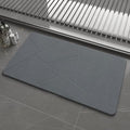 Extra Large Stone Bath Mat, 30'' x 17'' Diatomaceous Earth Non-Slip Stone Shower Mat, Super Absorbent Diatomite Stone Mats for Bathroom Dark Grey XL Plex