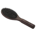 Ibiza Hair Oval Detangling Brush (CX7) | Hybrid Boar/Nylon Bristles for Smoothing & Shine | Durable Carbonized Wood | Ideal for All Lengths & Textures | Heat Resistant