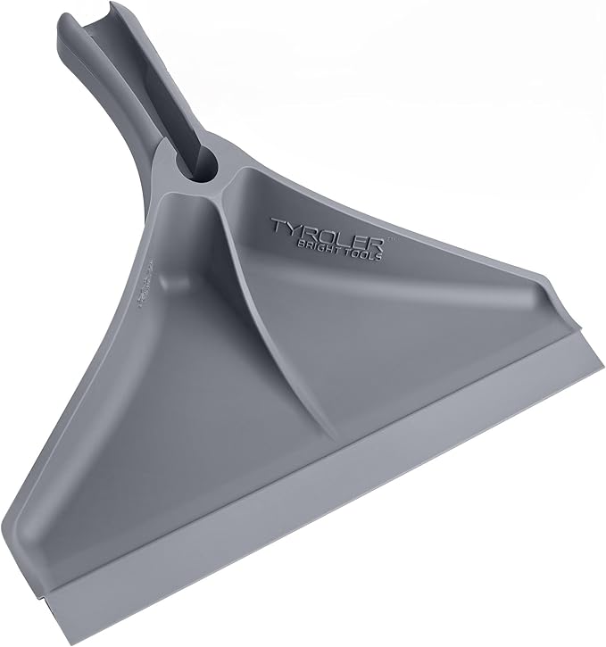 Dustpan by Ravmag- Solid Natural Silicone Rubber Construction- Stand Up Design (Short Handle)