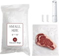30-Pack Small Vacuum Sealer Bags & 2 Bonus Sealing Clips, Compatible with Chef Preserve – BPA-Free (8 x 10 in) Reusable Food Storage Bags for Freezer, Microwave, Sous Vide – Leak-Proof