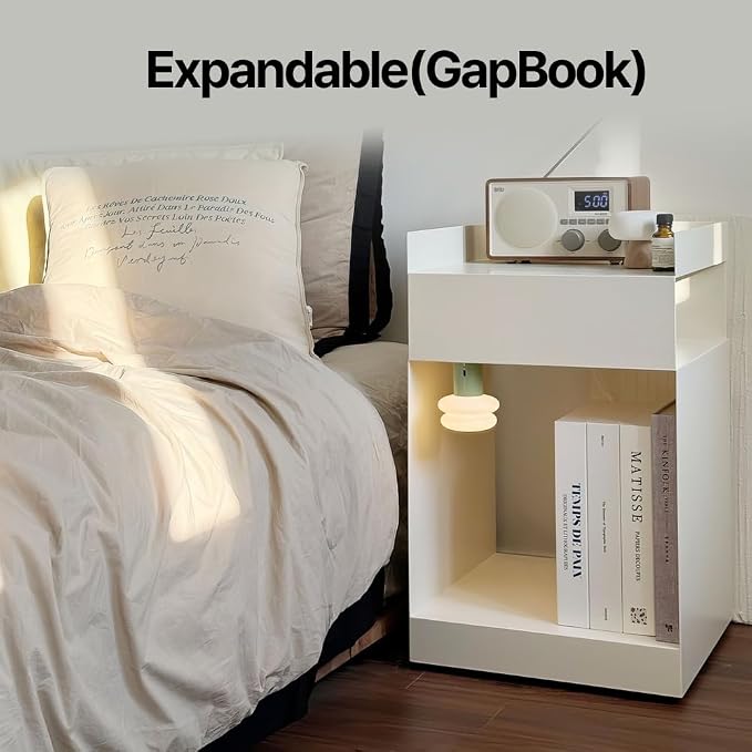 Decorative Cable Management Box - Book Shape Cord Organizer Box with Magnetic Closure for Home & Office (GoghMonet, Standard)