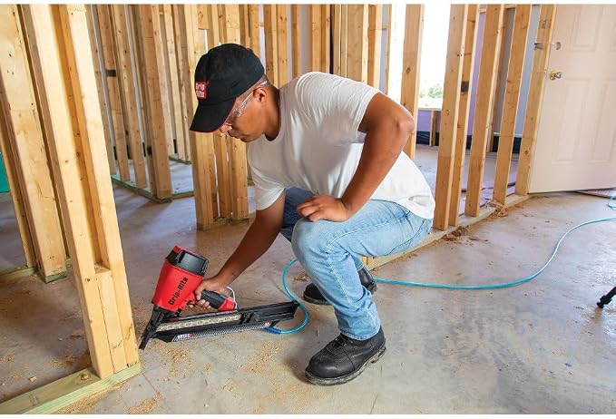Grip-Rite GRTFC83 30-Degree Short Body Paper Tape Framing Nailer, Accepts 2" to 3-1/4" Clipped and Round Head Paper Tape Framing Nails