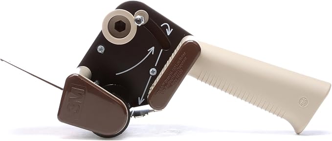 3M Scotch Low Noise Tape Dispenser H150 for Quiet or Recurrent Use, Pistol Grip Design, High-Impact Resistant, 2 in,Gray