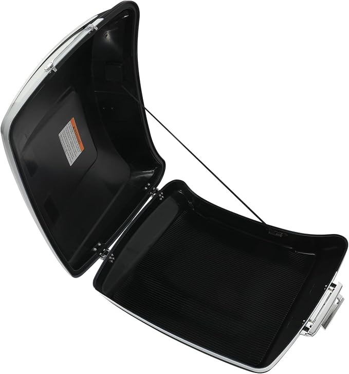 5.5" Razor Motorcycle Trunk W/Latch Key Fit For Harley 2014-2025 Touring CVO Road King Street Glide Electra Glide Ultra Limited Pack White Amethyst Black Licorice Flames