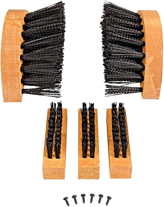 Deluxe Boot Cleaner Replacement Brush Set - Five Pieces Boot Brush Kit