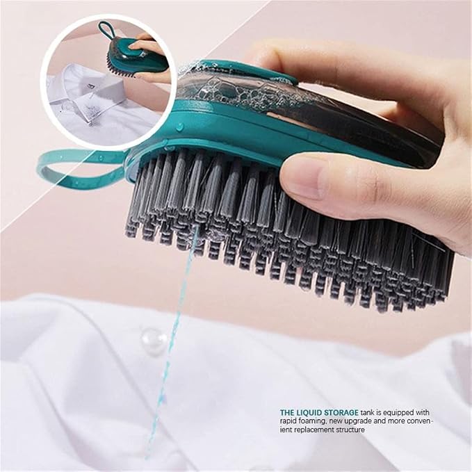 Multifunctional Cleaning Brush Portable Plastic Clothes Shoes Hydraulic Hands Kitchen Bathroom