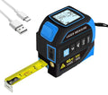Tape Measure 4-in-1 Laser Digital Measuring Tape & 40m/131ft Laser Distance Meter & with 16ft/5m & Crosshair Markings & Dual-axis Electronic Level,Display On Backlit LCD Screen