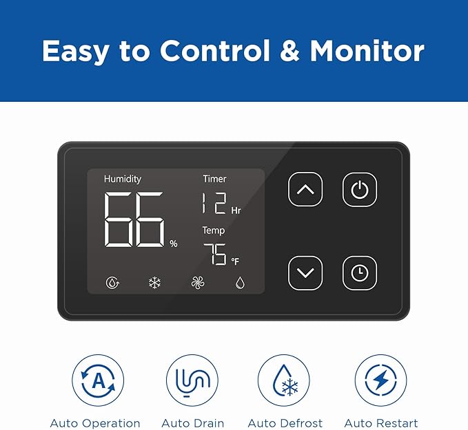 235 Pints Commercial Dehumidifier with Pump and Drain Hose, Crawl Space dehumidifier Basement, Industry Water Damage Unit, 100 PPD at AHAM, Ideal for Industrial and Job Sites