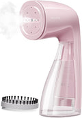 HiLIFE Steamer for Clothes, Portable Handheld Design, 240ml Big Capacity, 700W, Strong Penetrating Steam, Removes Wrinkle, for Home, Office and Travel(ONLY FOR 120V) (Pink)