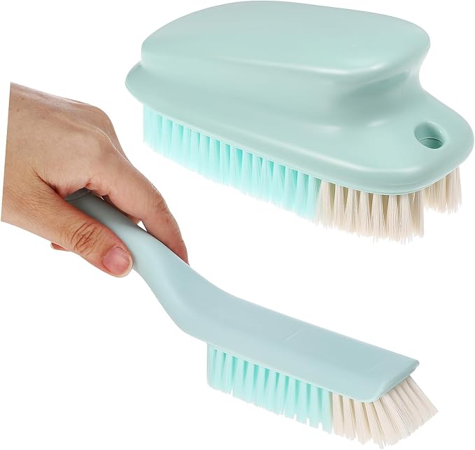 GALPADA 5sets Ergonomic Laundry Brush for Clothes Shoes Long Handle Scrub Brush for Household Cleaning