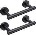 Day Moon™ - Toilet Paper Holder - Modern Roll Holder for Bathroom - 2 Pack - Wall Mount, Black