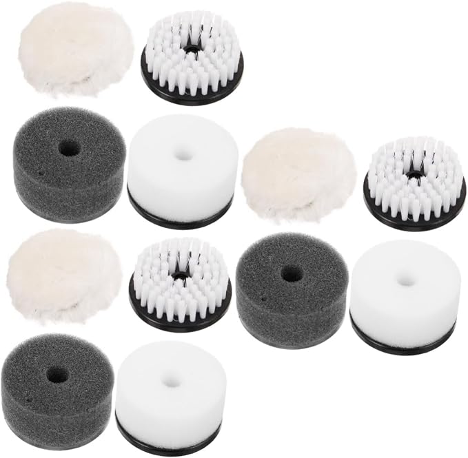 FRCOLOR 12pcs Shoe Cleaning Brush Polishing Brush Dust and Sponge for Shoes Maintenance Polish Accessories for Brightening and