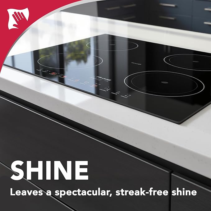 Weiman 6-Pack Cooktop Cleaning Spray – Cooktop & Oven Cleaner for Streak & Residue Free - Non-Abrasive Degreaser Safe for Glass & Ceramic