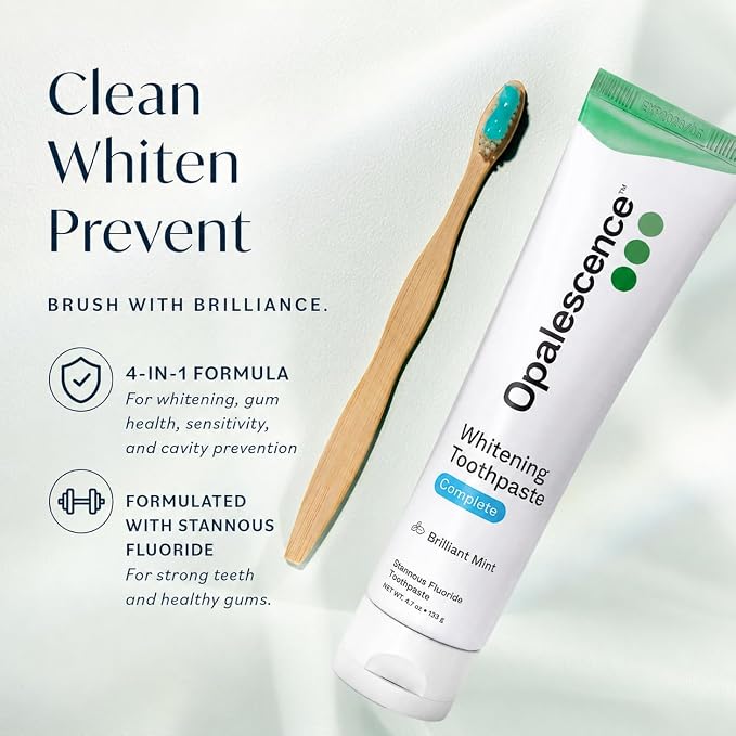 Opalescence Toothpaste Complete 4 in 1 Stannous Fluoride (6 Pack) 6365-6 | Whitening, Gum Health, Helps Prevent Gingivitis, Reduces Sensitivity, Anticavity, Dentist-Developed, Mint, 4.7oz by Ultradent