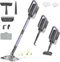 Steam Mop, Steam Cleaner with 400ML Water Tank, 2 Washable Pads, 23FT Power Cable floor steamer, Detachable Steam Mops for sealed Hard Floors, Marble, Stone, Hardwood(Lilac)